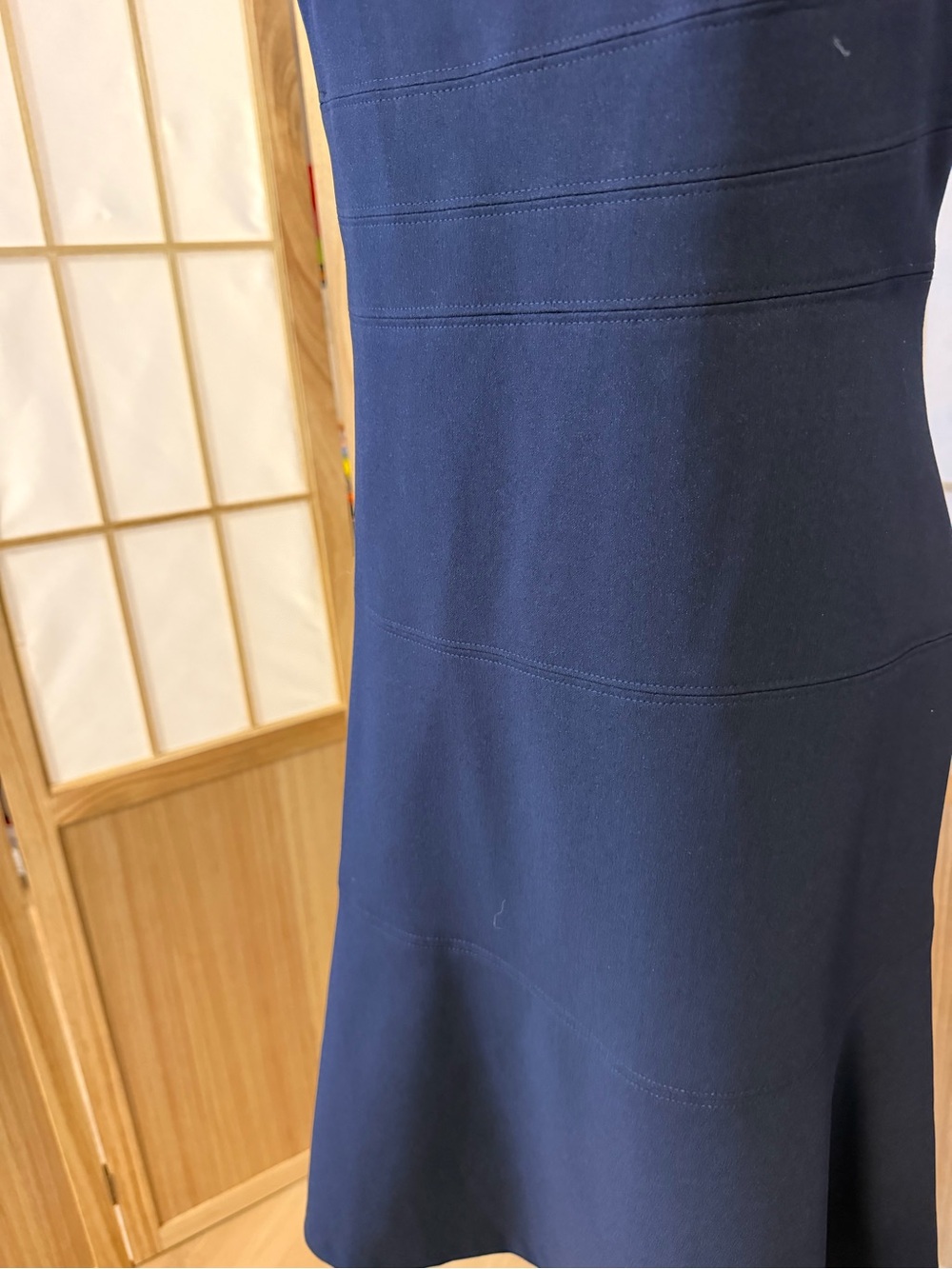 Tommy Hilfiger Navy Square-Neck Sleeveless Dress - Picture 2 of 5